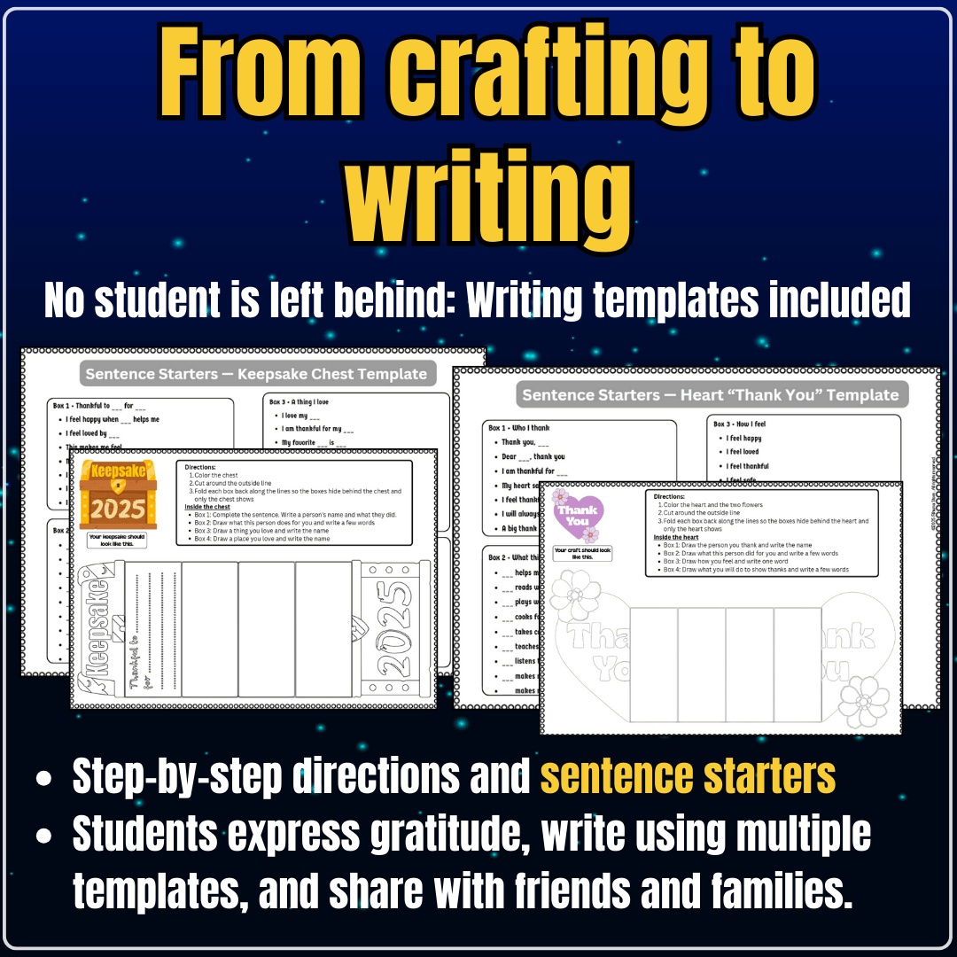 Fold & Reveal Gratitude Keepsake Craft: Mindfulness + Fine Motor Project