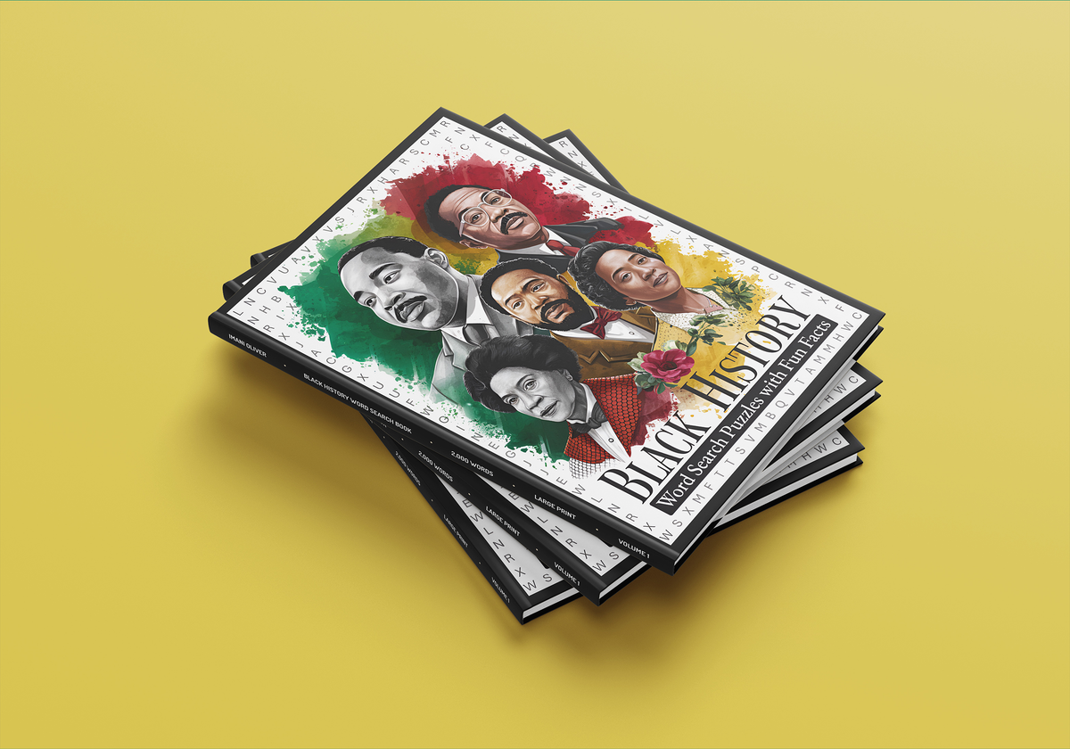 Black History Word Search puzzle book cover