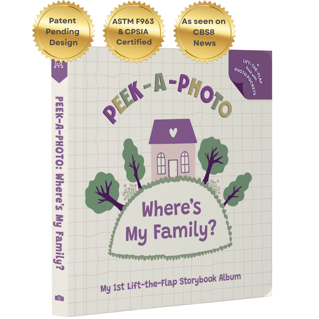 Peek-A-Photo lift-the-flap family photo book cover