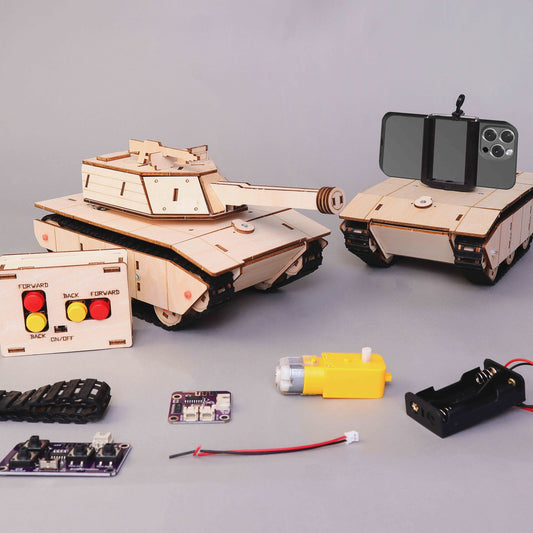 RC TankCam build-it-yourself remote control tank and camera STEM kit