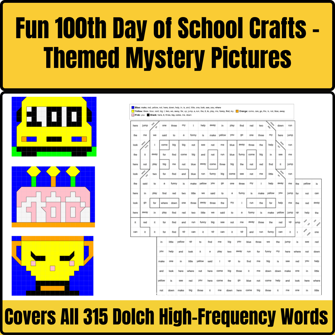 Dolch High Frequency Words Mystery Pictures : Reading Intervention Program Bundle