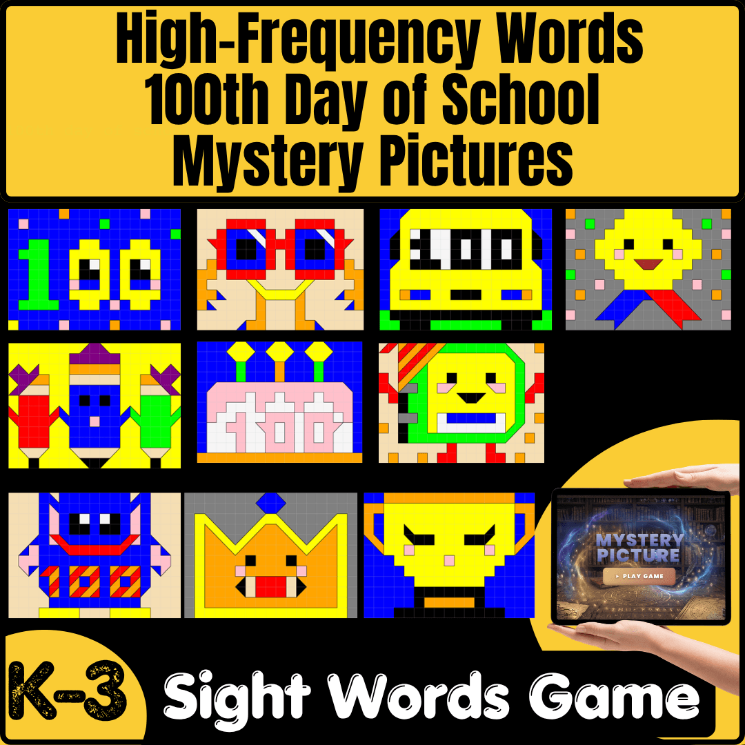 Dolch High Frequency Words Mystery Pictures : Reading Intervention Program Bundle