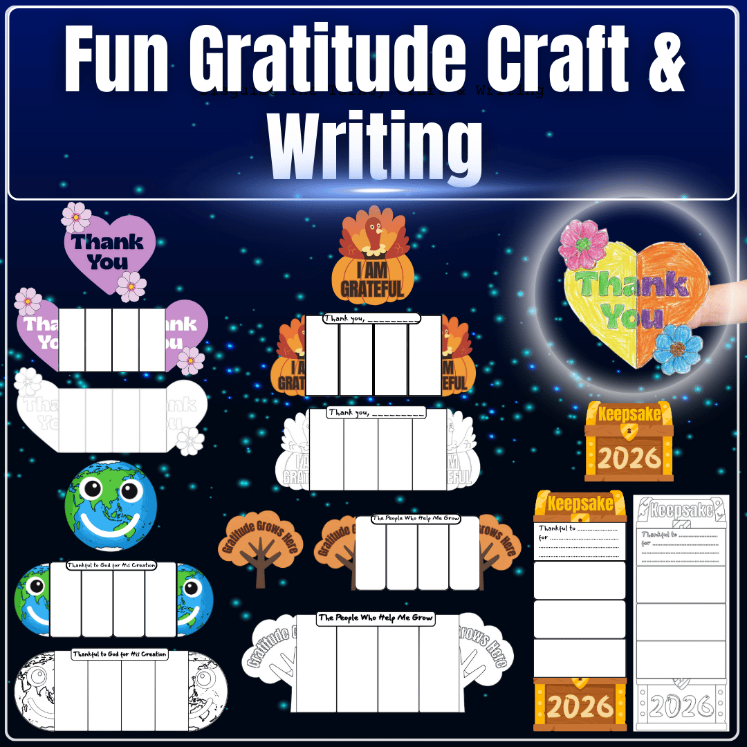 Fold & Reveal Gratitude Keepsake Craft: Mindfulness + Fine Motor Project