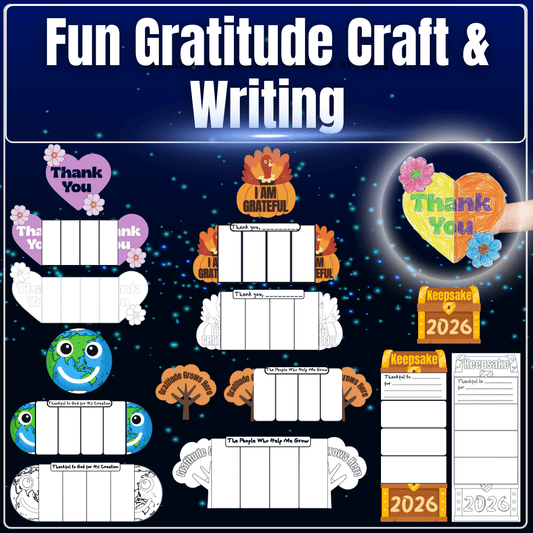 Fold & Reveal Gratitude Keepsake Craft: Mindfulness + Fine Motor Project