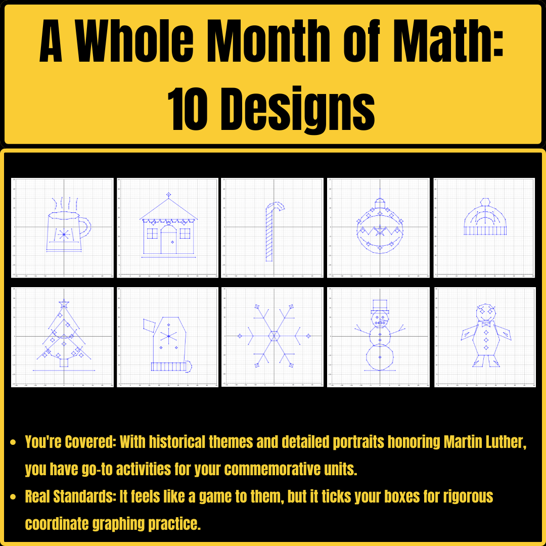 Gingerbread Man Craft & Gingerbread House Craft: Winter Coordinate Graphing Mystery Pictures