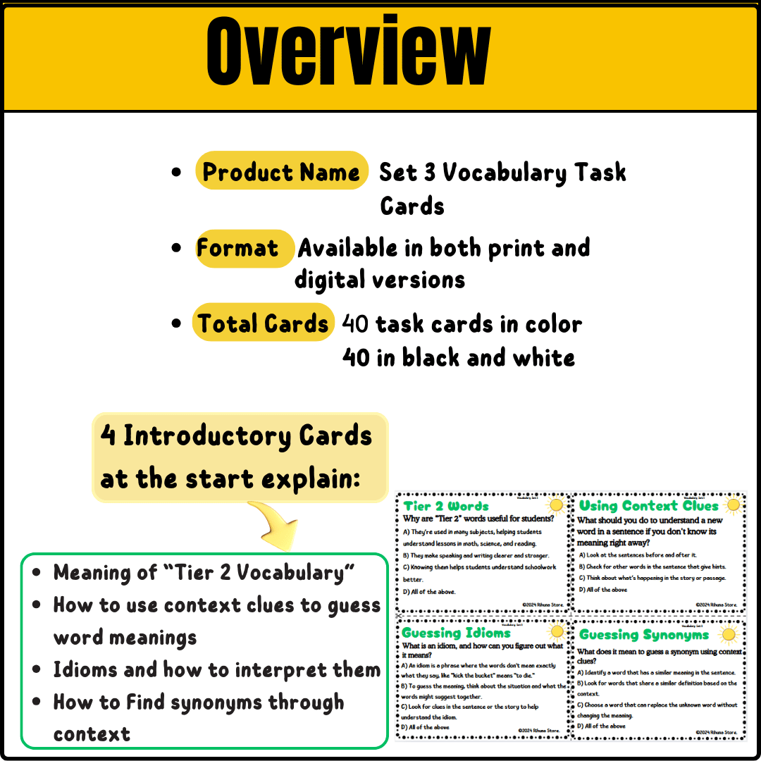 The Active-Mind Vocabulary Builder: Context Clues & Tier 2 Word Mastery Set 3