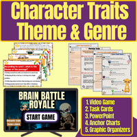 The Anti-Brain Rot Reading Game & Task Cards: Gamified Intervention for Character Traits, Theme & Genre