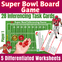 The Anti-Brain Rot Super Bowl Board Game & Task Cards: Gamified Intervention for Making Inferences