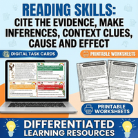 The Deep Focus Remedy: Inference, Context Clues & Cause and Effect Task Cards